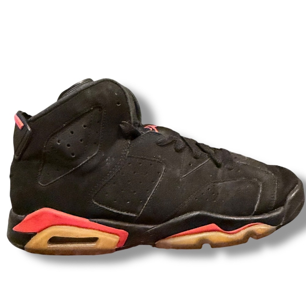 Air Jordan 6 VI Retro Black Infrared Youth Size 6.5Y Sneakers 384665-060